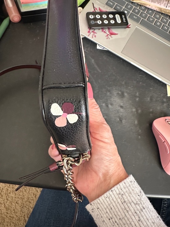 Kate Spade Cute Pink Crossbody Bag with Floral Pup Applique - Picture 3 of 6